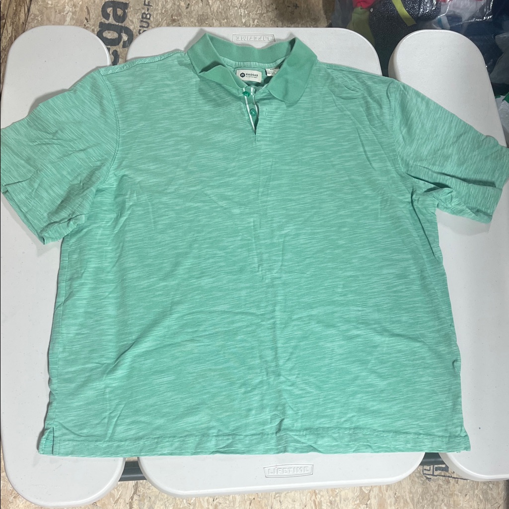 Haggar Light Green Polo Shirt